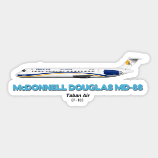 McDonnell Douglas MD-88 - Taban Air Sticker